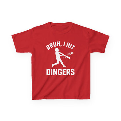 Bruh I Hit Dingers Kids T-shirt