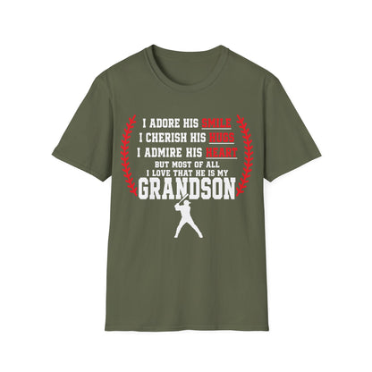 Grandma's Baseball Heart T-Shirt