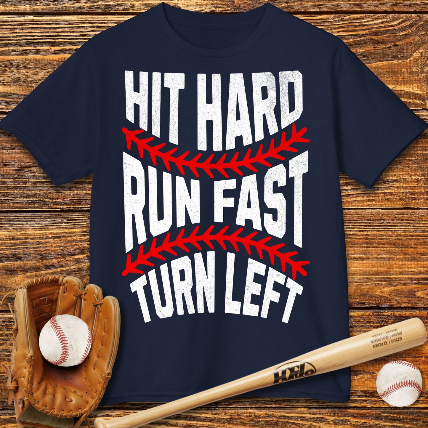Hit Hard Run Fast Kids T-Shirt