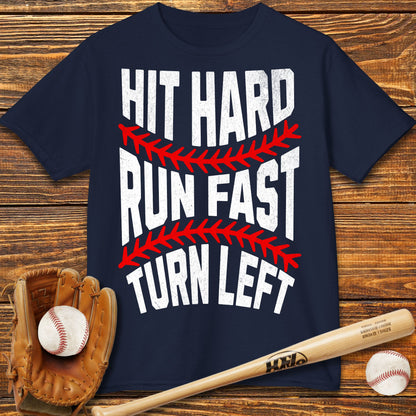 Hit Hard Run Fast Kids T-Shirt