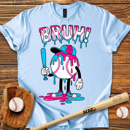 Bruh Baseball Drip Adult T-Shirt