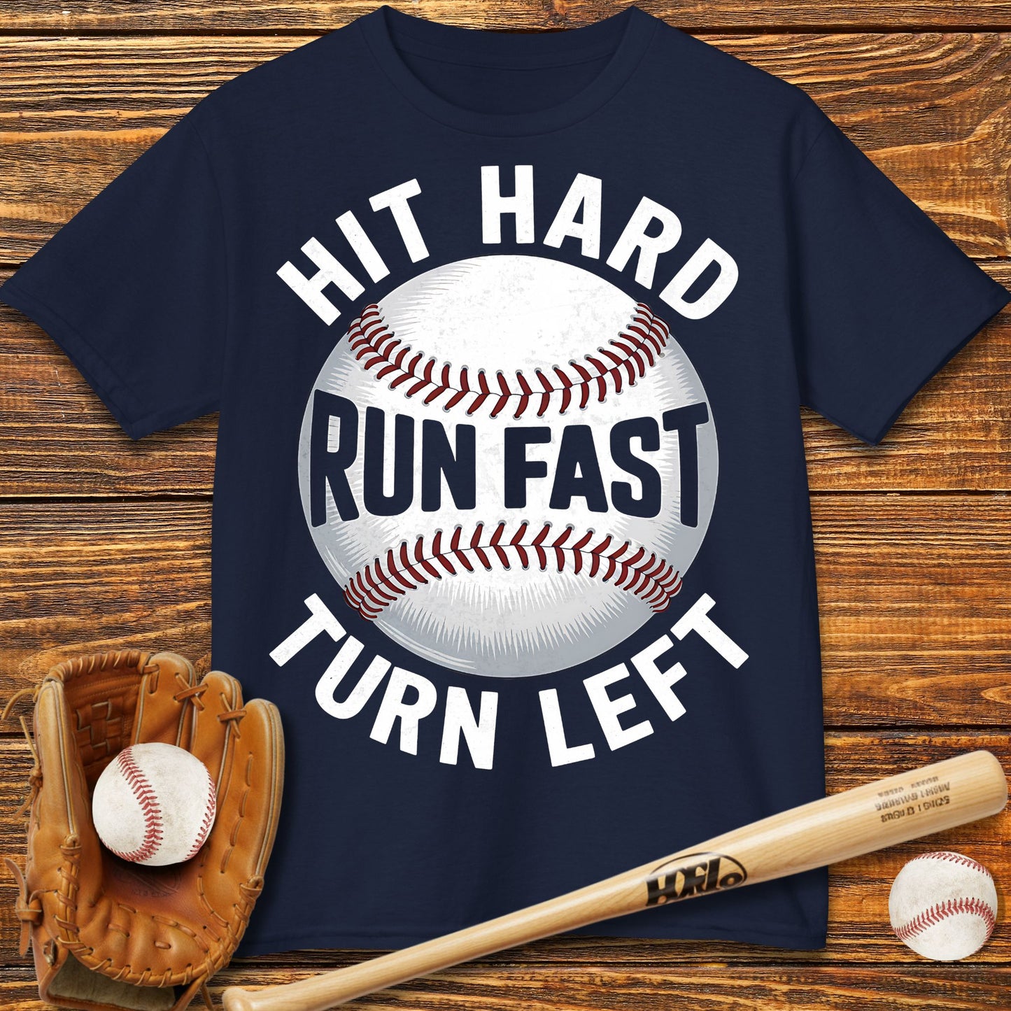 Hit Hard Run Fast Kids T-Shirt