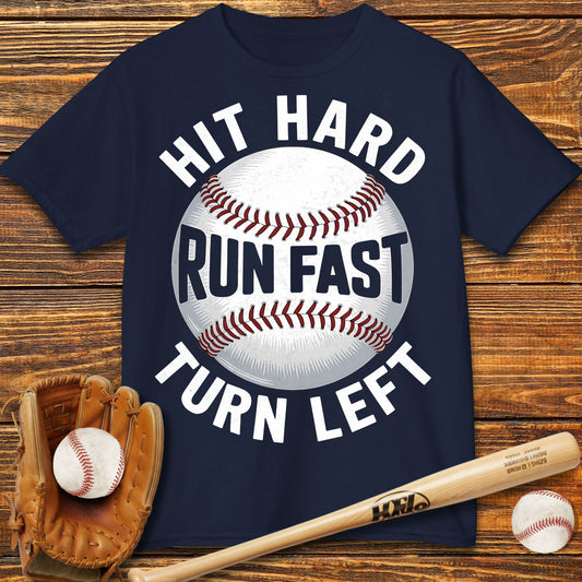 Hit Hard Run Fast Kids T-Shirt