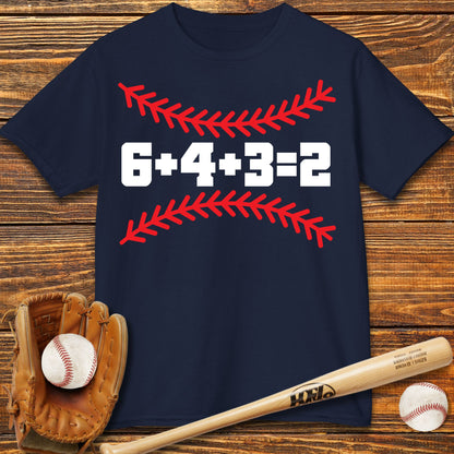 6 4 3 2 Double Play Kids T-Shirt