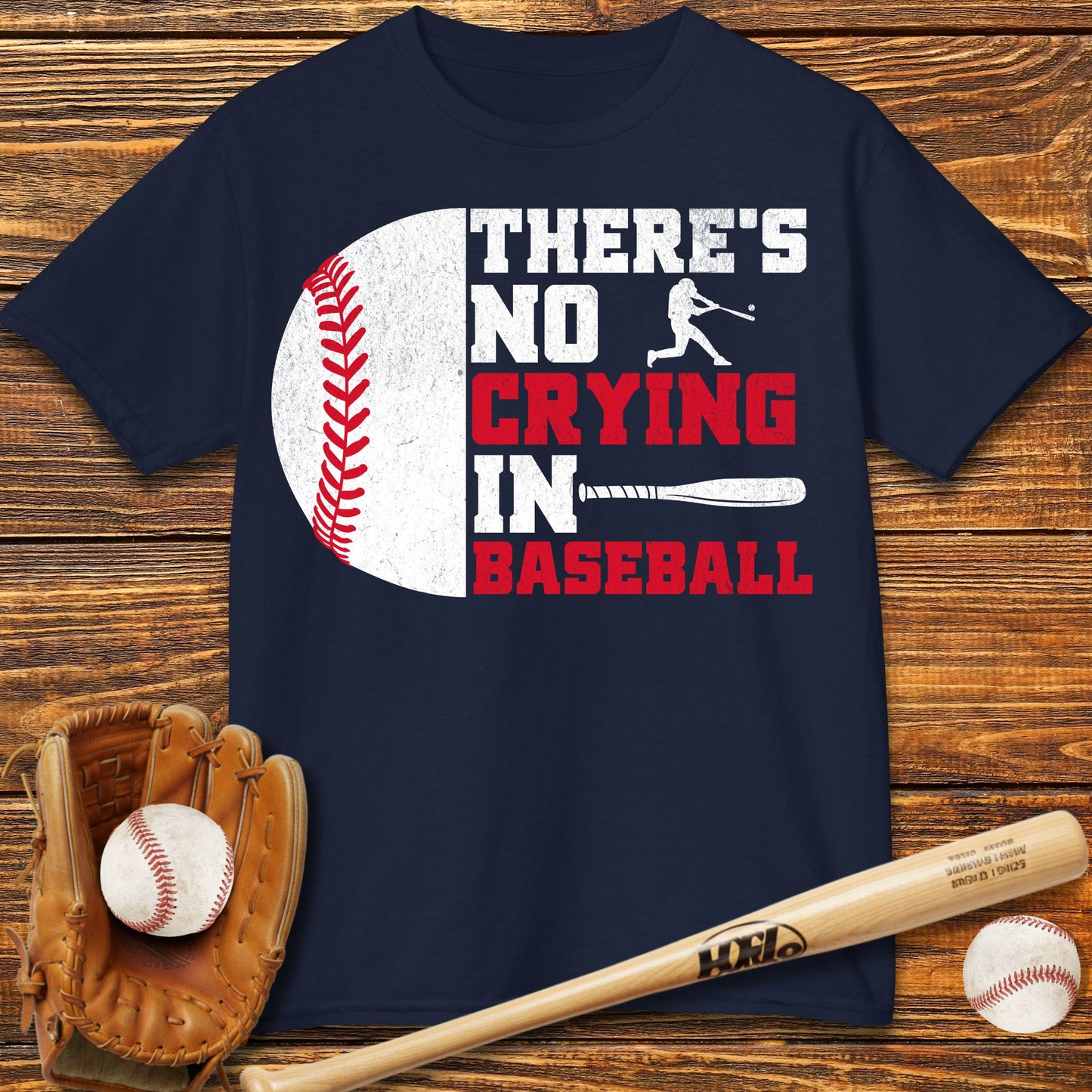There Is No Crying In Baseball Kids T-Shirt