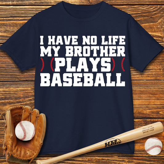 My Brother Plays Baseball Kids T-Shirt