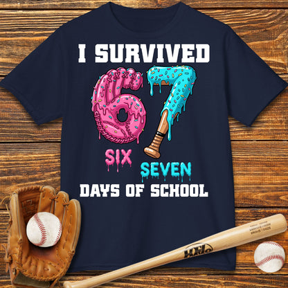 I Survived 67 Days of School Kids T-Shirt