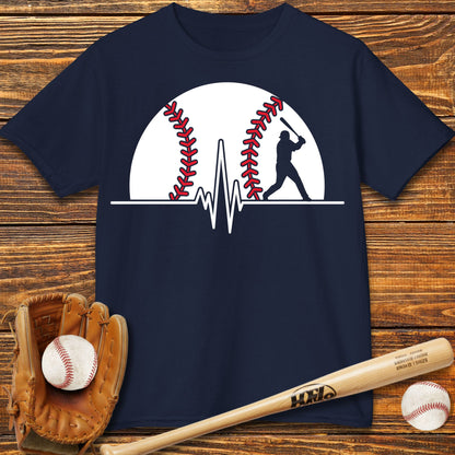 Baseball Heartbeat Kids T-Shirt