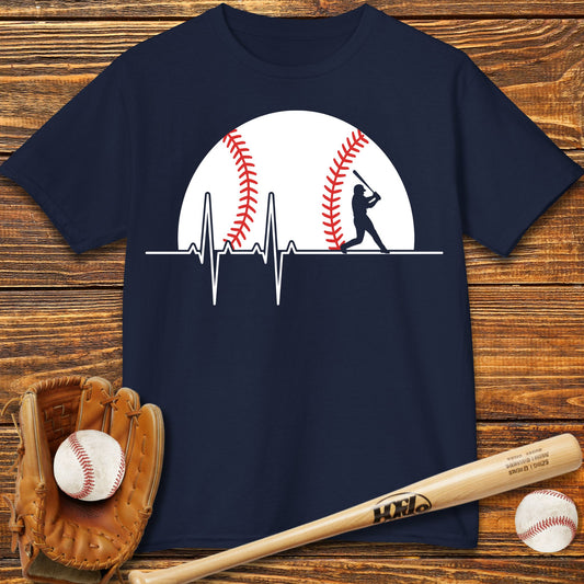 Baseball Heartbeat Kids T-Shirt