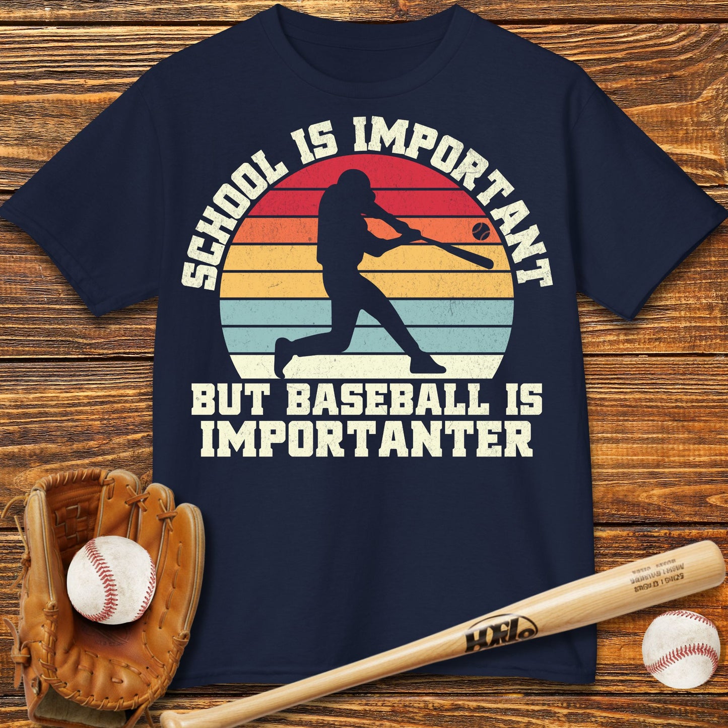 Baseball Is Importanter Kids T-Shirt
