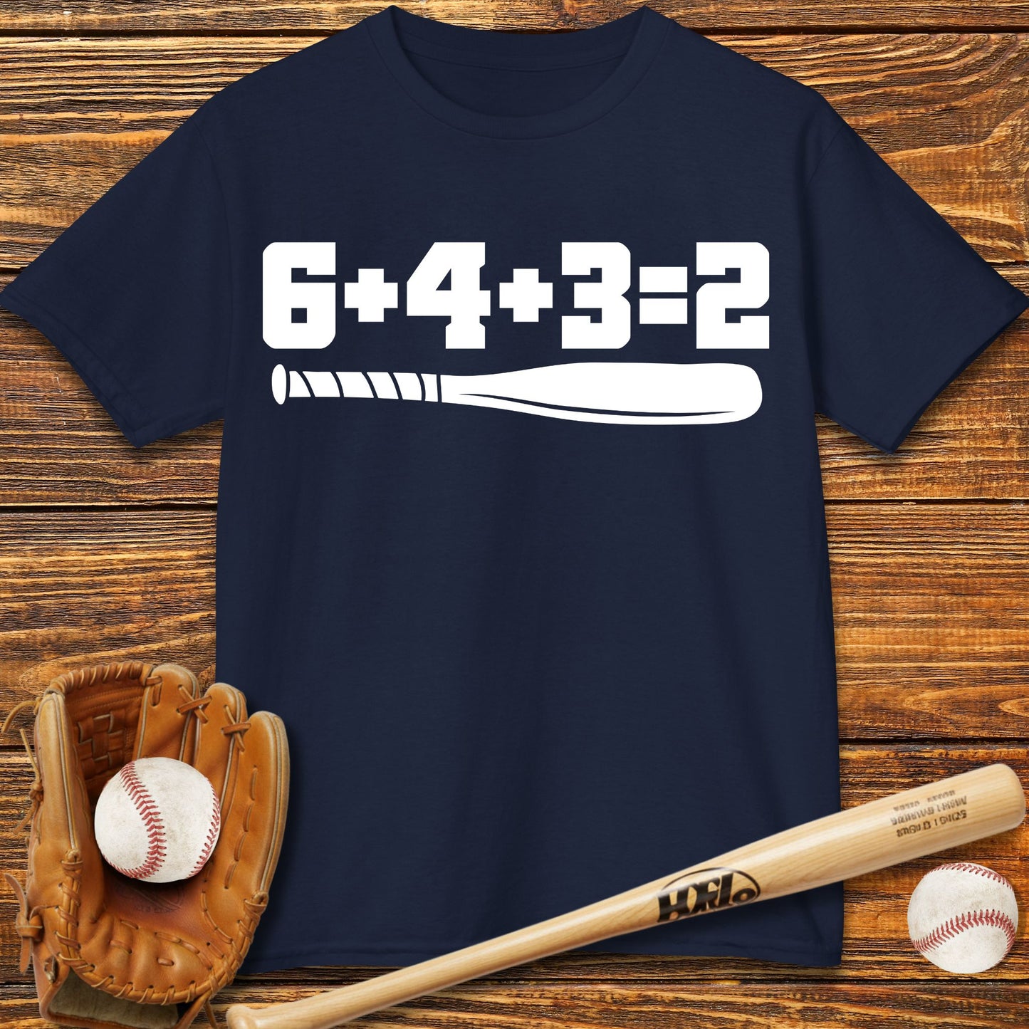 6 4 3 2 Double Play Kids T-Shirt