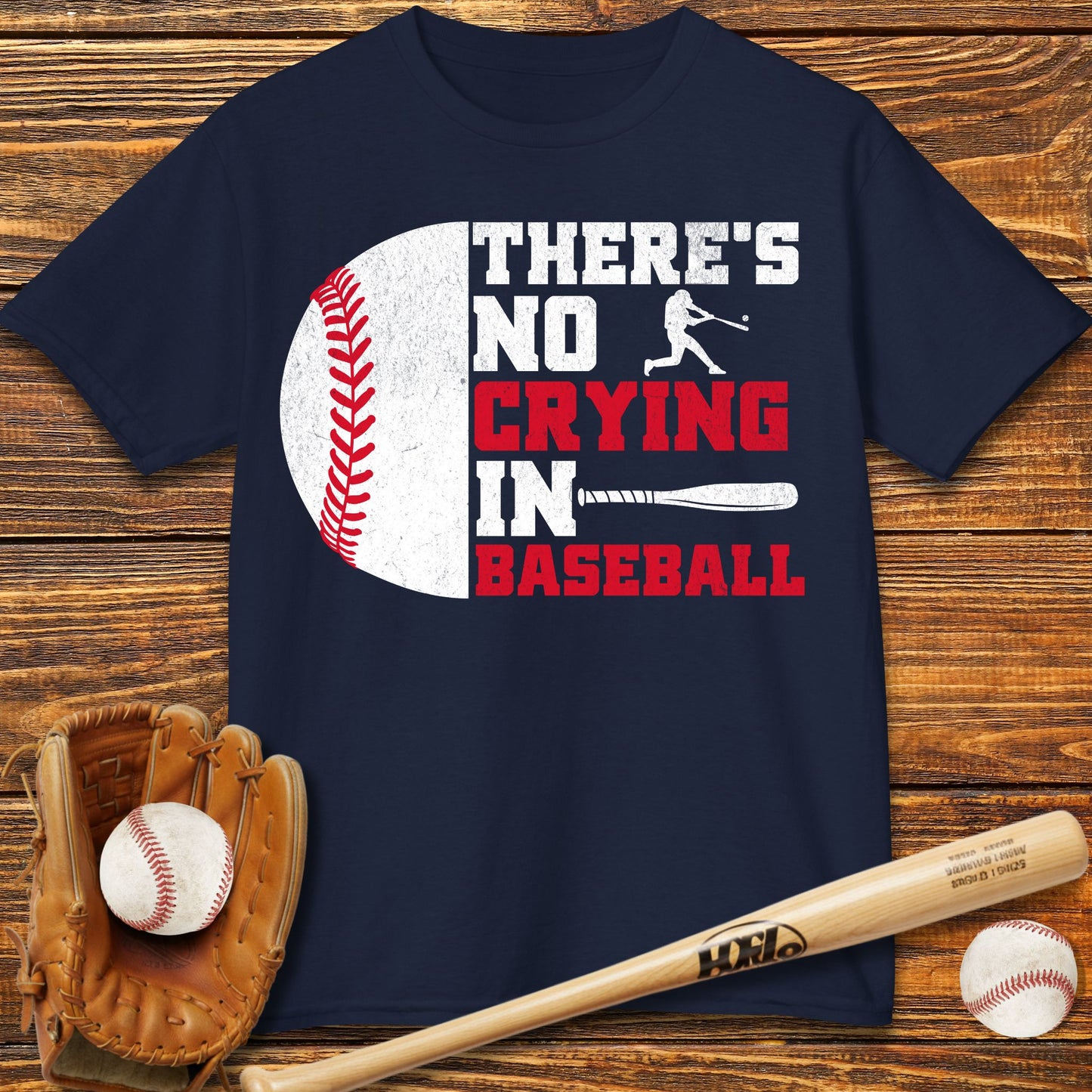 There Is No Crying In Baseball Kids T-Shirt