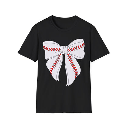 Charming Bow Graphic T-Shirt for All Occasions, Gift for Her, Casual Wear, Holiday Apparel, Trendy Fashion Statement