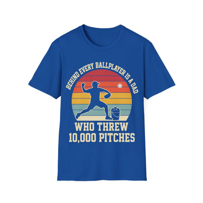 Behind Every Ballplayer A Dad T-Shirt