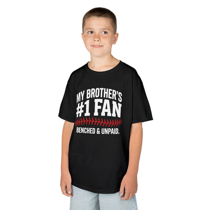 Benched Baseball Sibling Kids T-shirt
