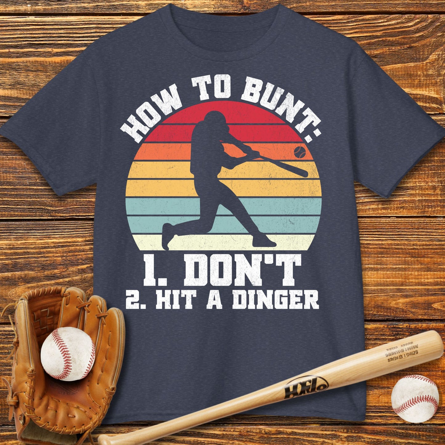 How To Bunt Hit A Dinger Kids T-Shirt