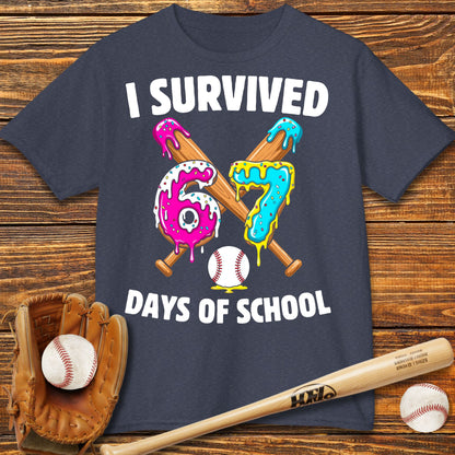 I Survived 67 Days of School Kids T-Shirt