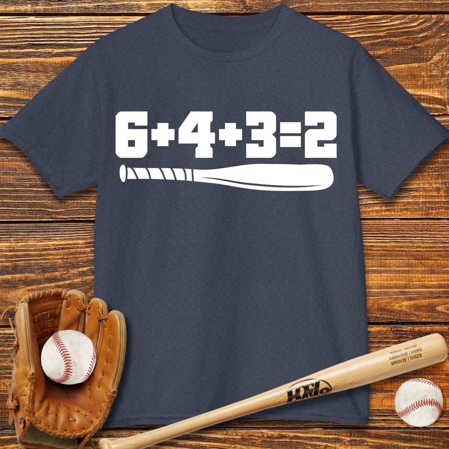 6 4 3 2 Double Play Kids T-Shirt