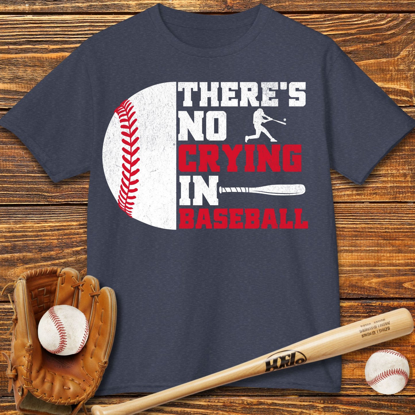 There Is No Crying In Baseball Kids T-Shirt
