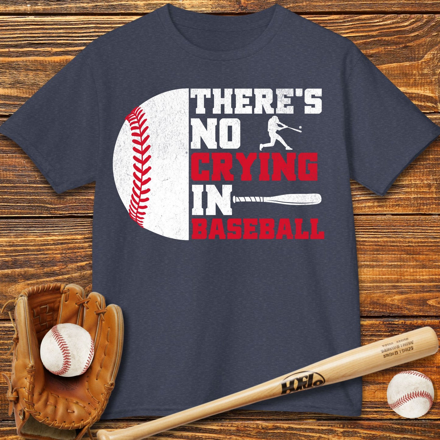 There Is No Crying In Baseball Kids T-Shirt