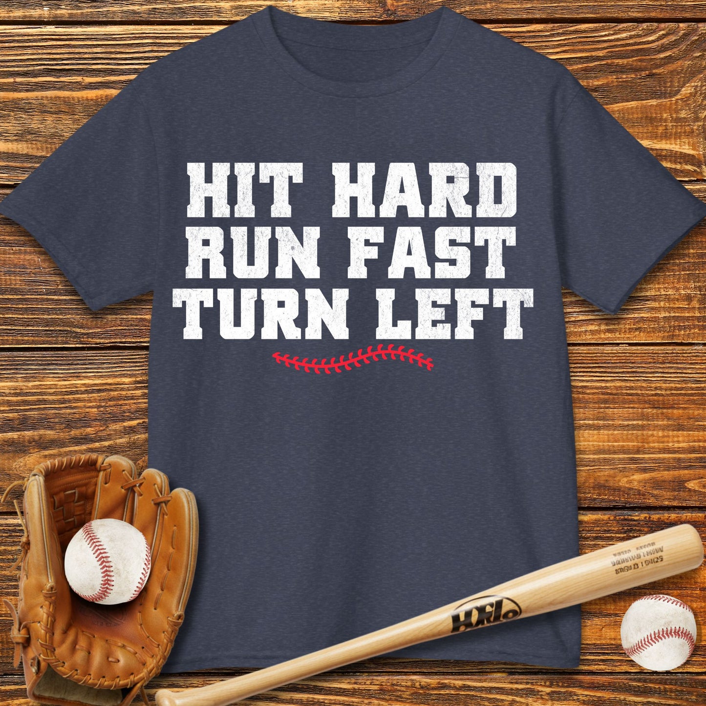 Hit Hard Run Fast Kids T-Shirt