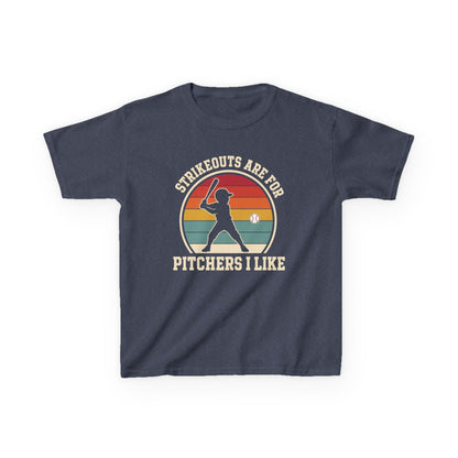 Strikeouts Are For Pitchers I Like Kids T-shirt