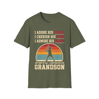 Grandma's Baseball Heart T-Shirt