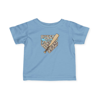 Baseball Camo Drip Infant Baby Tee