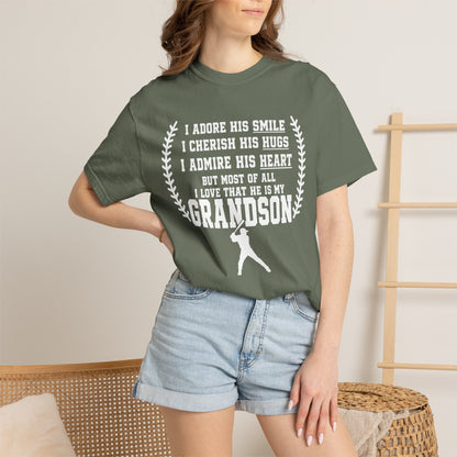 Grandma's Baseball Heart T-Shirt
