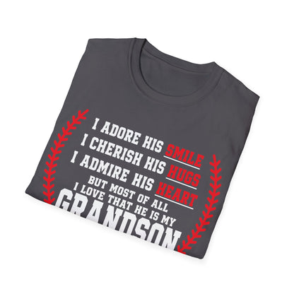 Grandma's Baseball Heart T-Shirt