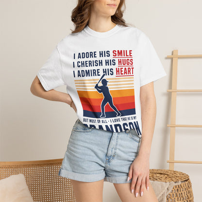 Grandma's Baseball Heart T-Shirt