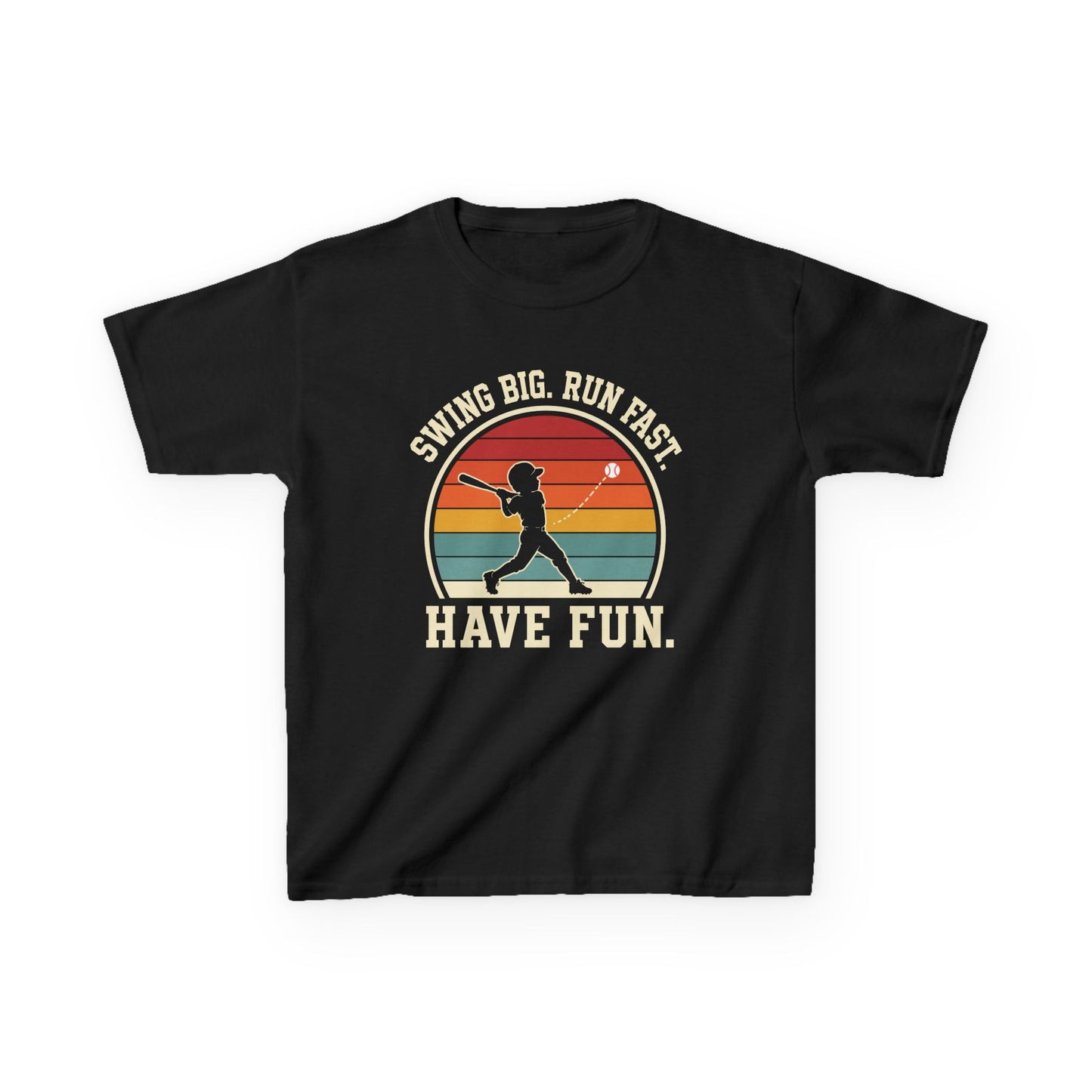 Swing Big Run Fast Have Fun Kids T-shirt