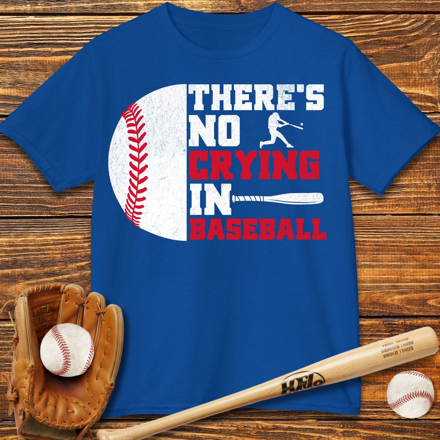 There Is No Crying In Baseball Kids T-Shirt