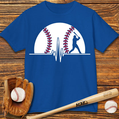 Baseball Heartbeat Kids T-Shirt