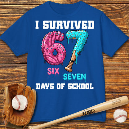 I Survived 67 Days of School Kids T-Shirt