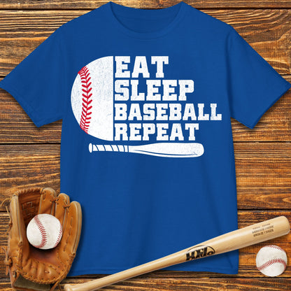 Eat Sleep Baseball Repeat Kids T-Shirt