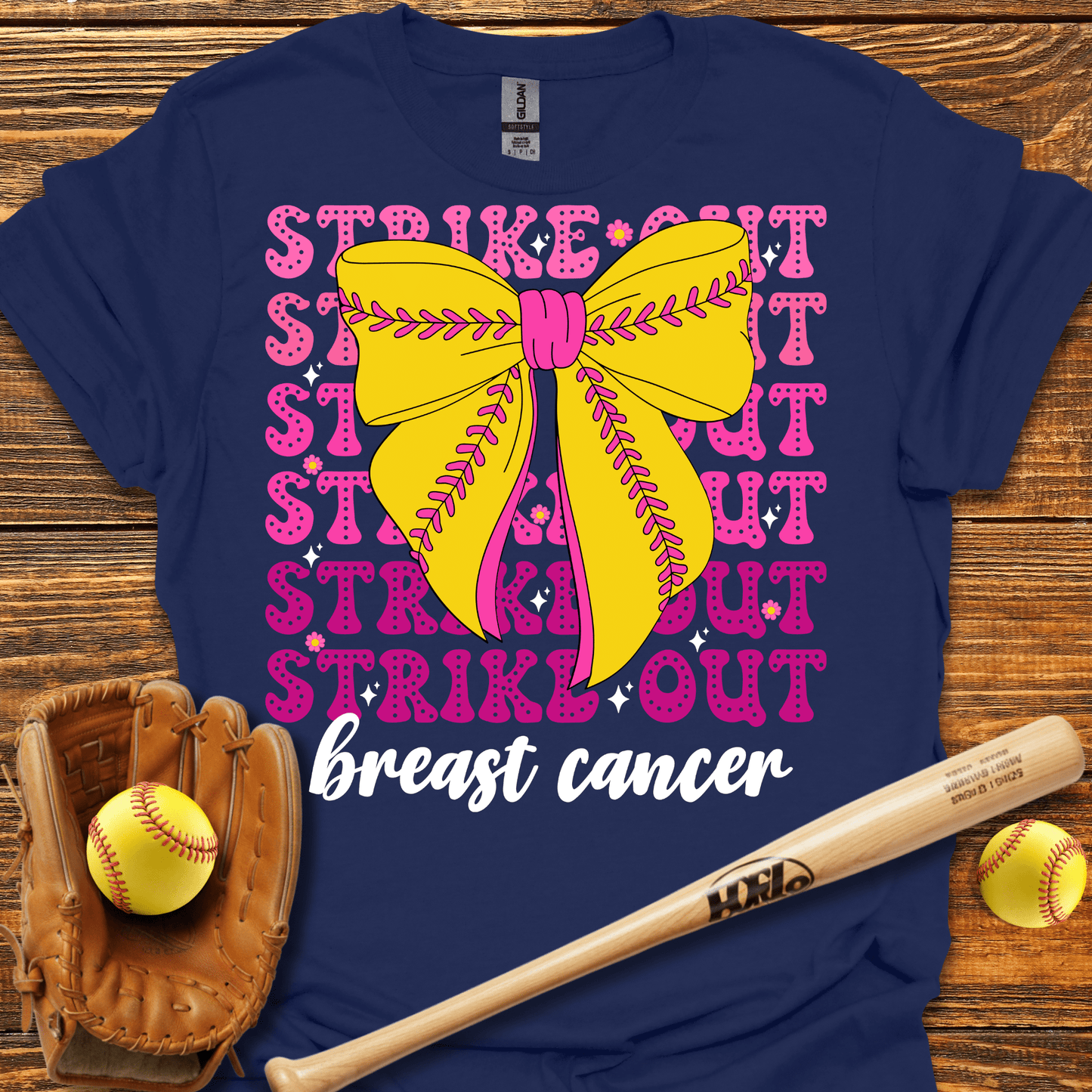 Strike Out Breast Cancer Tee