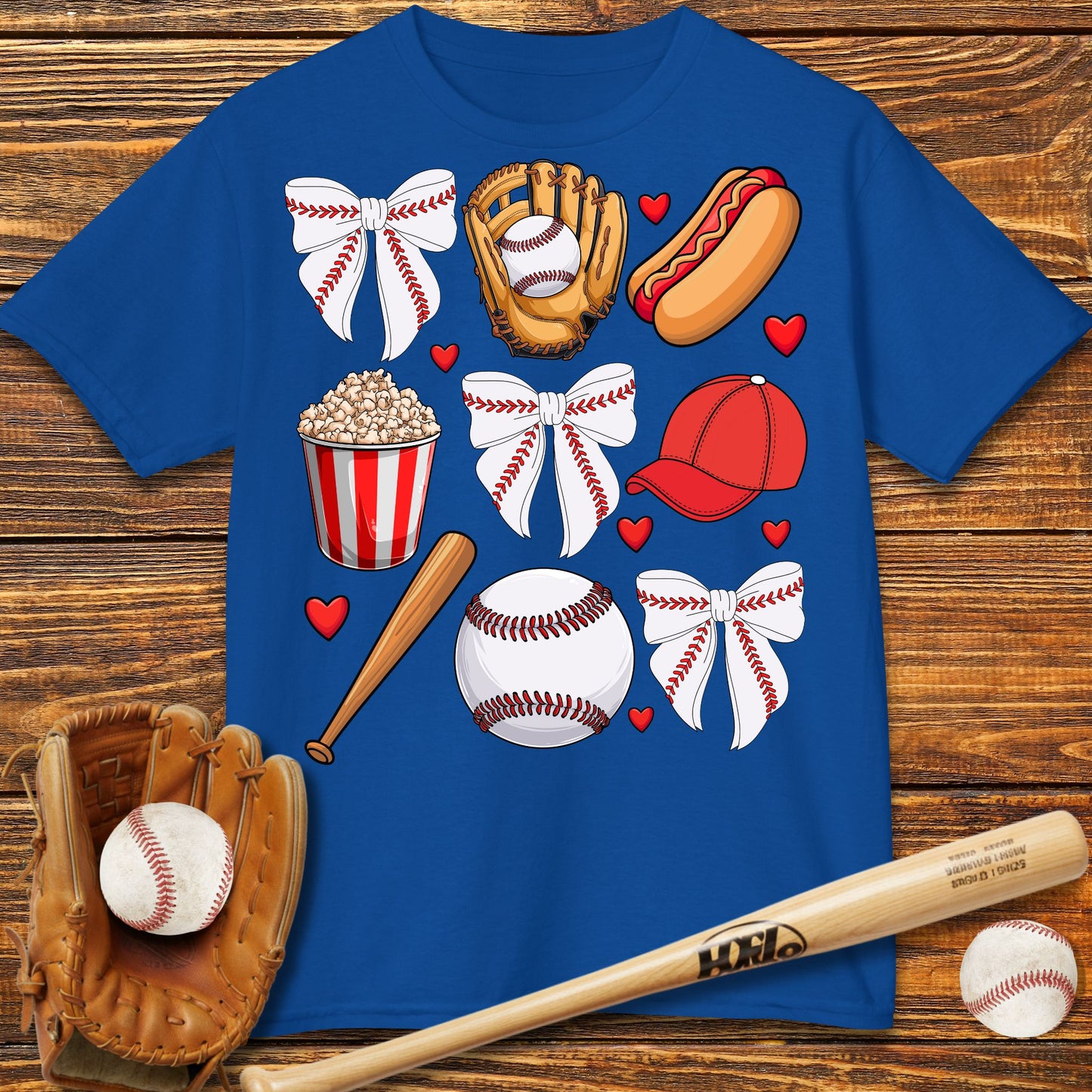 Red Coquette Bow Kids T-Shirt