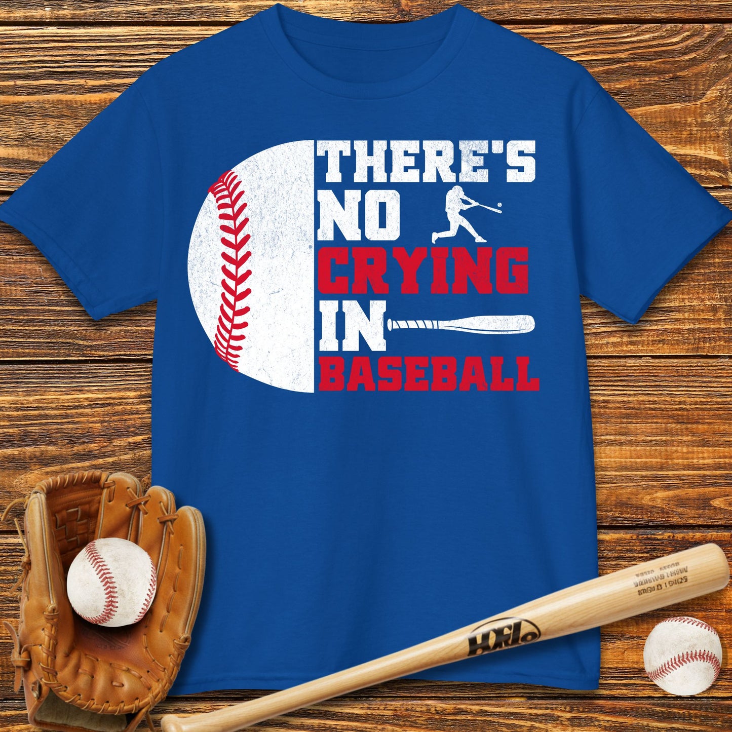 There Is No Crying In Baseball Kids T-Shirt