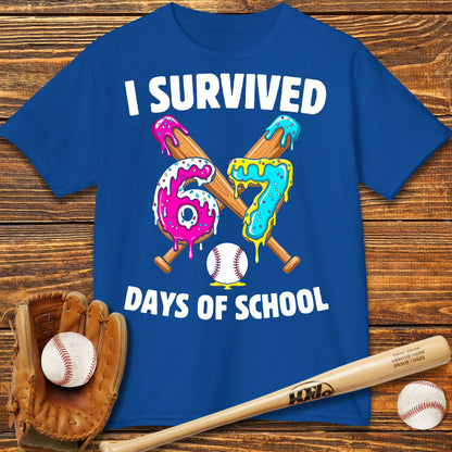 I Survived 67 Days of School Kids T-Shirt