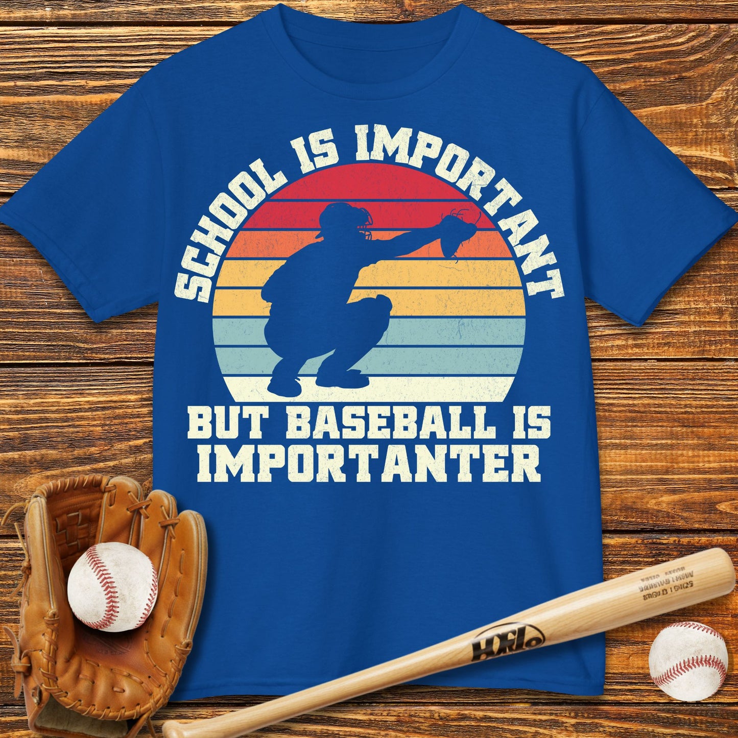 Baseball Is Importanter Kids T-Shirt