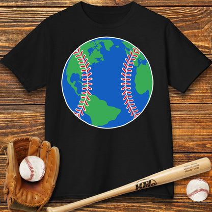 Baseball Earth Kids T-Shirt