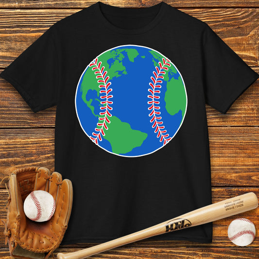 Baseball Earth Kids T-Shirt
