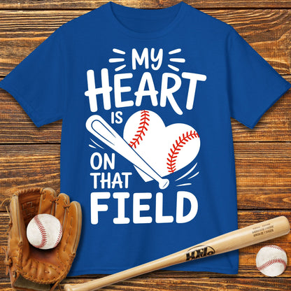 My Heart Is On That Field Kids T-Shirt