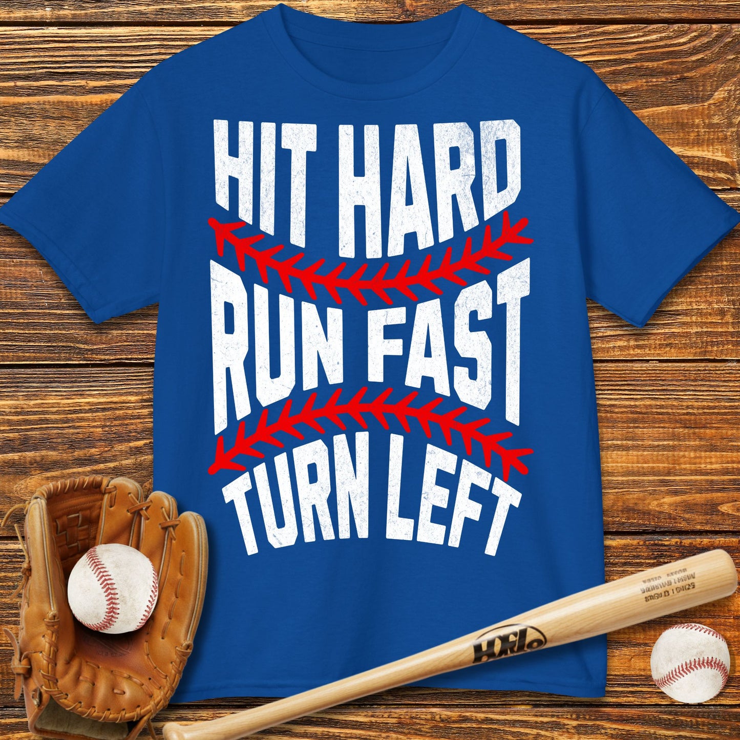 Hit Hard Run Fast Kids T-Shirt