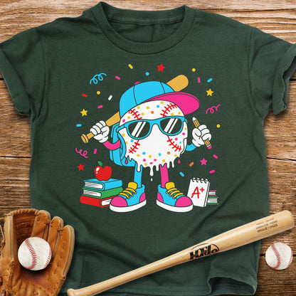 Back to School Baseball Dude Kids