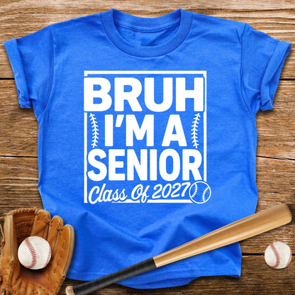 Baseball Senior 2027 Youth Tee
