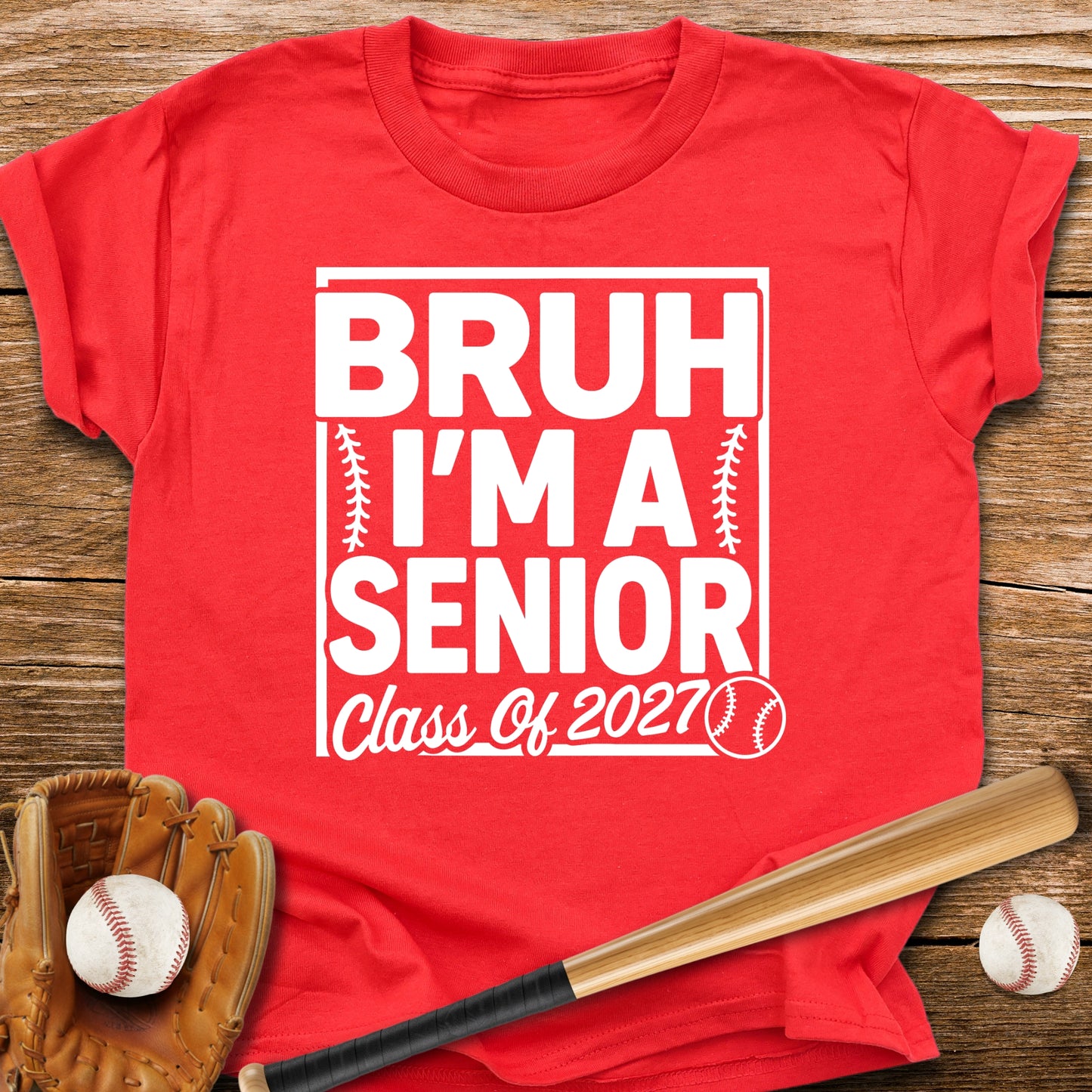 Baseball Senior 2027 Youth Tee