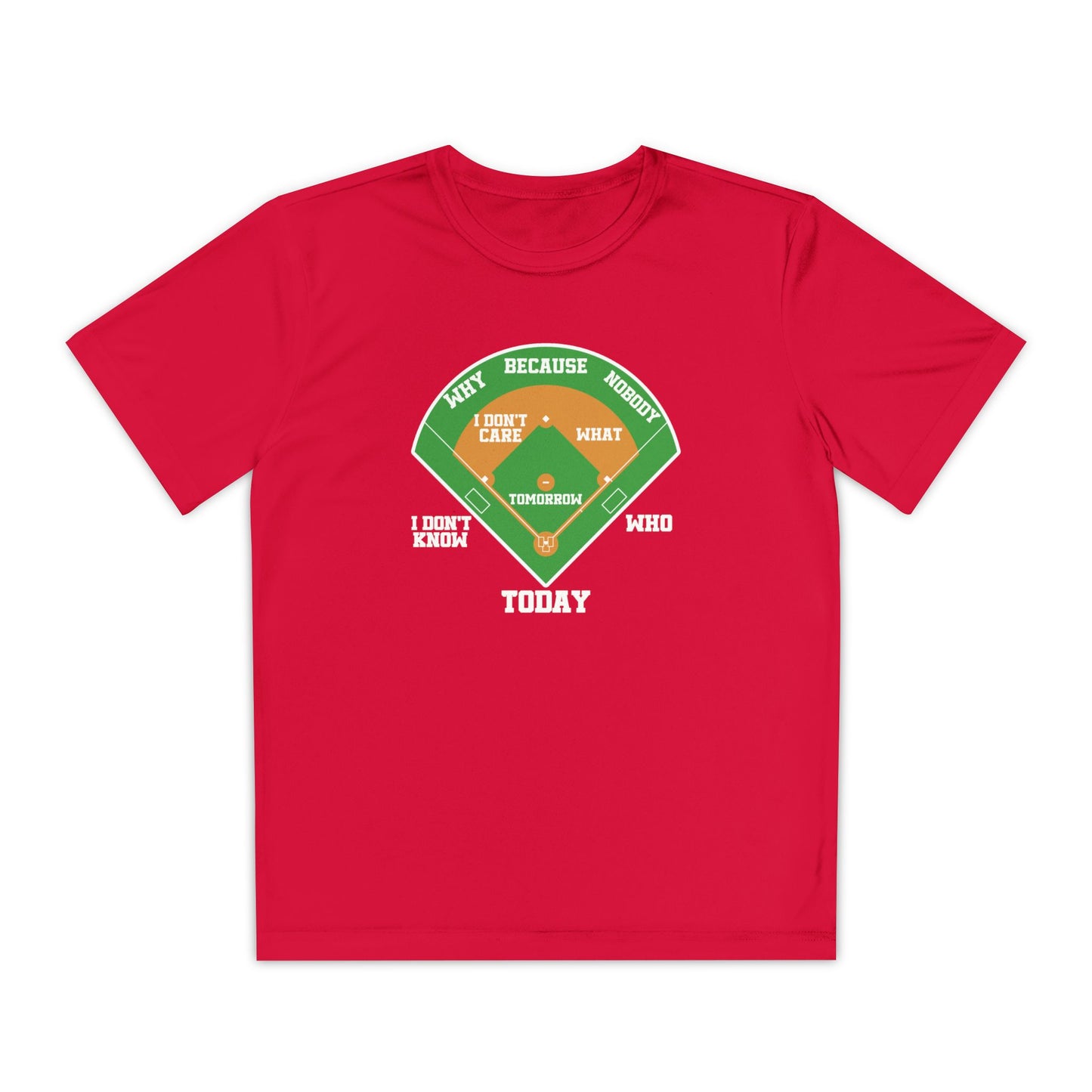 Who's on First Youth Athletic Tee
