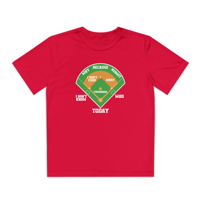Who's on First Youth Athletic Tee